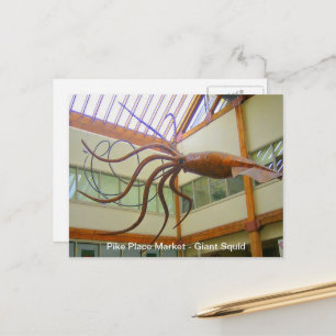Pike Place Public Market Gigant Tintenfisch Seattl Postkarte