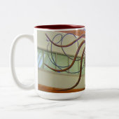 Pike Place Public Market Gigant Tintenfisch Seattl Zweifarbige Tasse (Links)