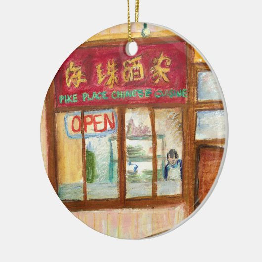 Pike Place Restaurants Ornament (Seattle, WA) (Links)