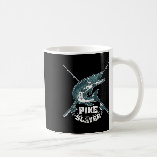 Pike Slayer Fischen Fisherman Northern Pike Kaffeetasse (Rechts)