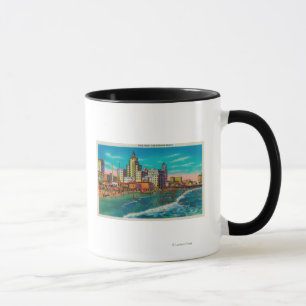 Pike vorder und Baden-Strand, Long Beach Tasse