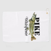 Pike Whisperer Light Golfhandtuch (Horizontal)