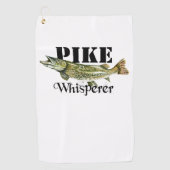 Pike Whisperer Light Golfhandtuch (Vorderseite)