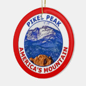 Pikes-Gipfel Amerikas Berg Keramik Ornament (Links)
