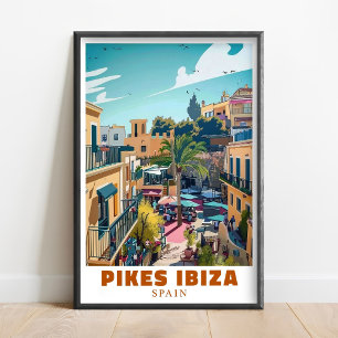 Pikes Ibiza Nachtclub Wandkunst - Ibiza Wandkunst  Poster