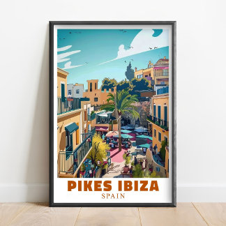 Pikes Ibiza Nightclub Wall Art - Ibiza Wall Art -  Poster
