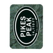 Pikes Peak 14.110 FT Colorado Springs Berg Magnet (Vertikal)