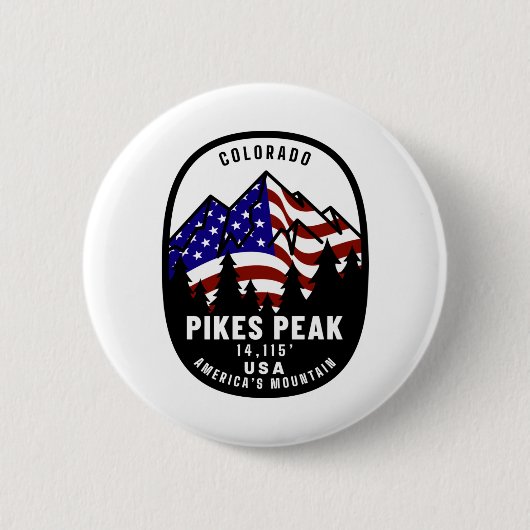 Pikes Peak Americas Mountain Button (Vorderseite)
