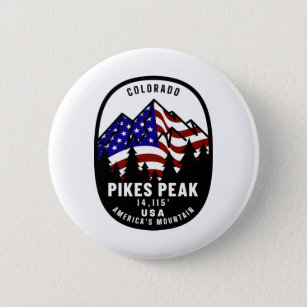 Pikes Peak Americas Mountain Button