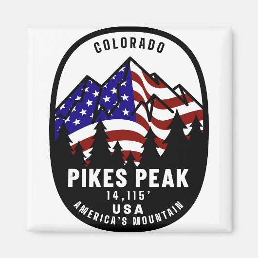 Pikes Peak Americas Mountain Magnet (Vorne)