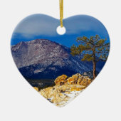 Pikes Peak and Lone Tree Keramik Ornament (Vorne)