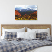 Pikes Peak aus Garten der Götter Leinwanddruck (Insitu (Schlafzimmer))