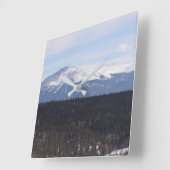 Pike's Peak Clock Quadratische Wanduhr (Winkel)