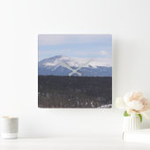 Pike's Peak Clock Quadratische Wanduhr (Zuhause)