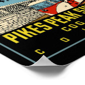 Pikes Peak COG Eisenbahn Poster (Ecke)