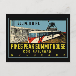Pikes Peak COG Eisenbahn Postkarte