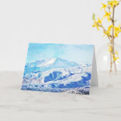 Pikes Peak Colorado Blank Note Card Karte (Gelbe Blume)
