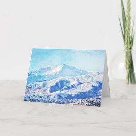 Pikes Peak Colorado Blank Note Card Karte