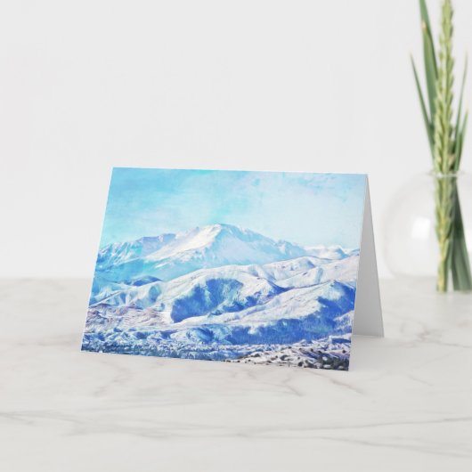 Pikes Peak Colorado Blank Note Card Karte (Vorderseite)