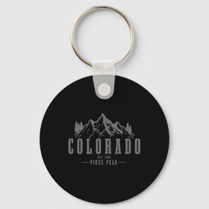 Pikes Peak Colorado Errichtet 1806 Vintage Berge U Schlüsselanhänger