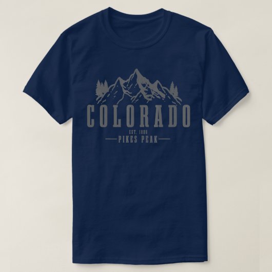 Pikes Peak Colorado Est T-Shirt (Design vorne)