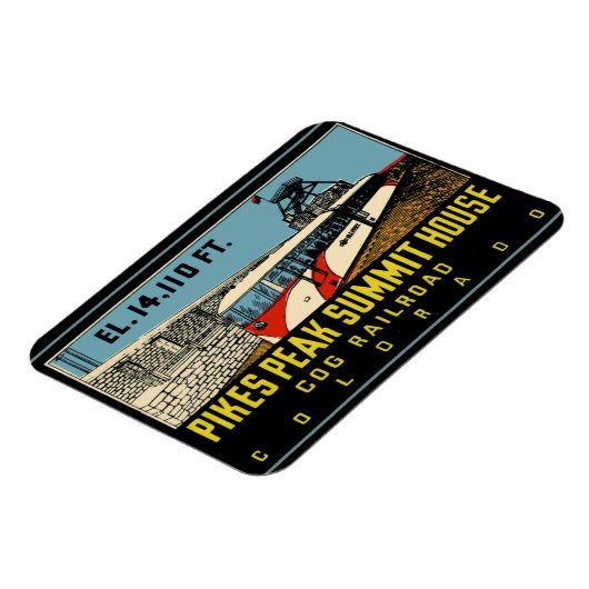 Pikes Peak Colorado Magnet (Linke Seite)