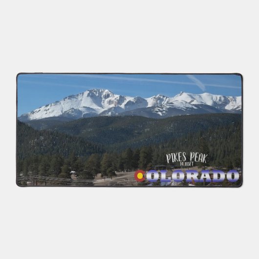 Pikes Peak Colorado, Mousepad Schreibtischunterlage (Vorderseite)