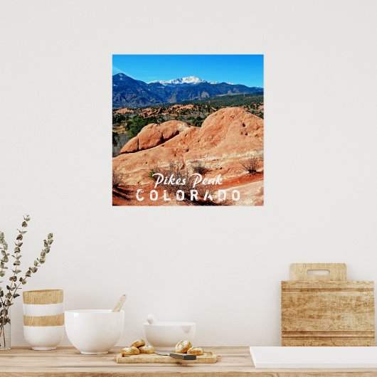 Pikes Peak, Colorado Poster (Küche)