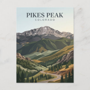Pikes Peak Colorado Postkarte