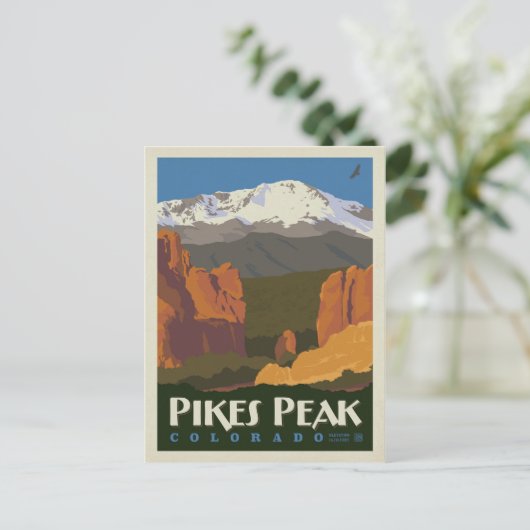 Pikes Peak, Colorado Postkarte (Stehend Vorderseite)