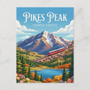 Pikes Peak Colorado Postkarte