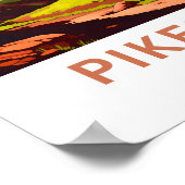 Pikes Peak Colorado Reisen Print Poster (Ecke)