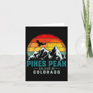 Pikes Peak Colorado Retro Hiki Karte
