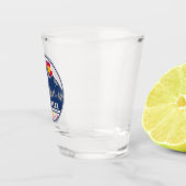 Pikes Peak Colorado Retro Sunset Souvenirs Schnapsglas (Rechts)