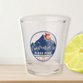 Pikes Peak Colorado Retro Sunset Souvenirs Schnapsglas