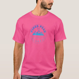 Pikes Peak Colorado - Rocky Mountain Bluebird Sky T-Shirt
