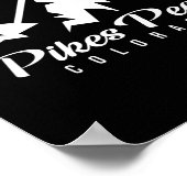 Pikes Peak Colorado Skigebiet Snowboarden Poster (Ecke)