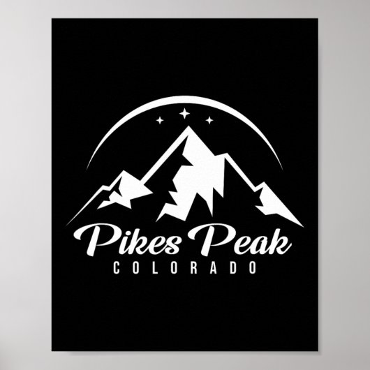 Pikes Peak Colorado Skigebiet Snowboarden Poster (Vorne)
