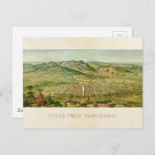 Pikes Peak, Colorado Springs, Colorado (1890) Postkarte (Vorne/Hinten)