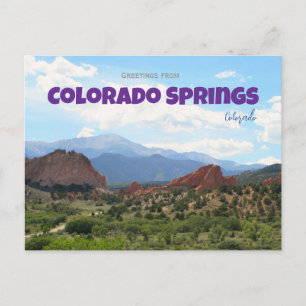 Pikes Peak Colorado Springs Reise Postkarte