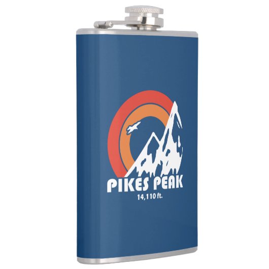 Pikes Peak Colorado Sun Eagle Flachmann (Rechts)