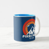 Pikes Peak Colorado Sun Eagle Zweifarbige Tasse (VorderseiteRechts)