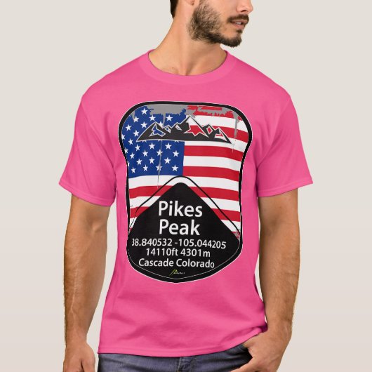 Pikes Peak Colorado Usa 04 T-Shirt (Vorderseite)
