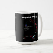 Pikes Peak Colorado USA Route 01 Kaffeetasse (VorderseiteRechts)