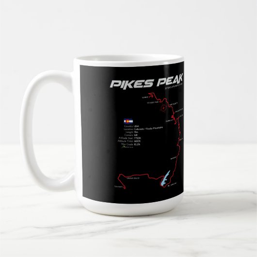 Pikes Peak Colorado USA Route 01 Kaffeetasse (Links)