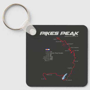 Pikes Peak Colorado USA Route 01 Schlüsselanhänger