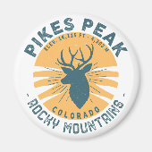 Pikes Peak Colorado Wandern Magnet (Vorne)