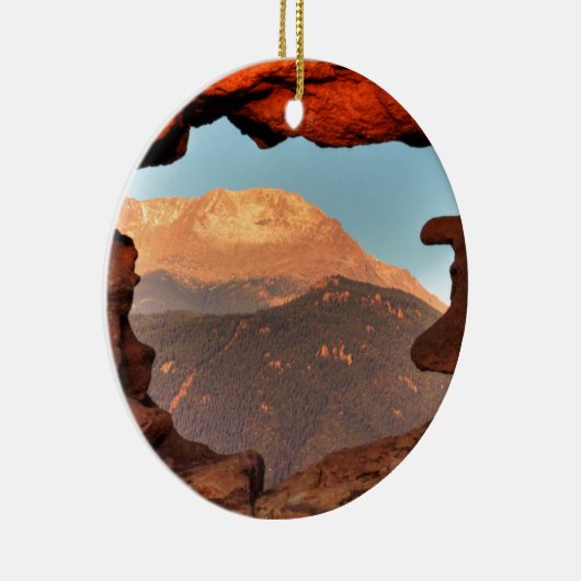 Pikes Peak durch Sandstone Hole 02 Keramik Ornament (Rechts)