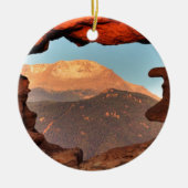 Pikes Peak durch Sandstone Hole 02 Keramik Ornament (Vorne)
