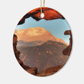Pikes Peak durch Sandstone Hole 02 Keramik Ornament (Links)